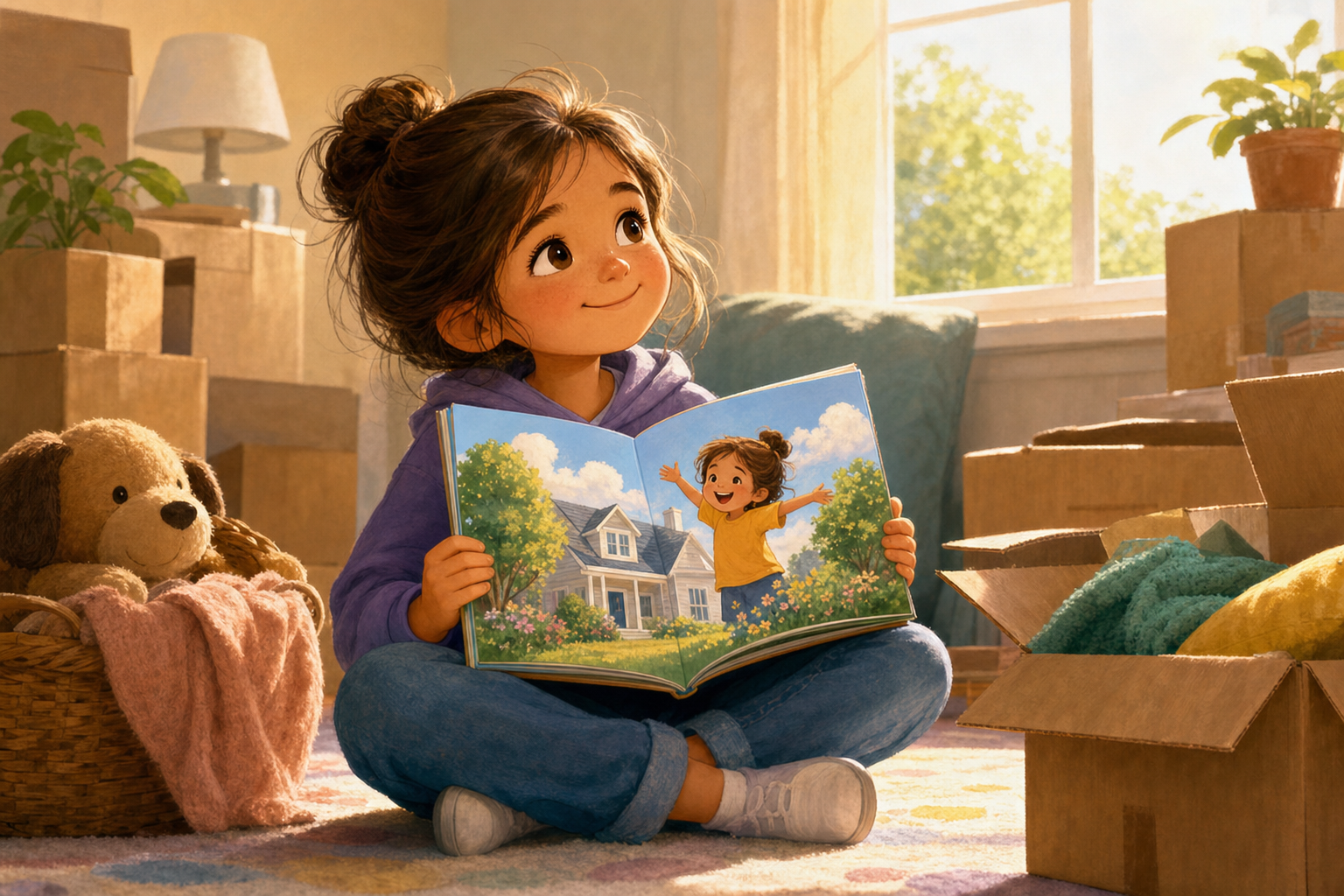 Verhuizen met kinderen: een boek als steun bij verandering