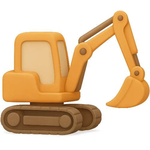 Een gepersonaliseerd kinderboek vol bouwmachines avontuur