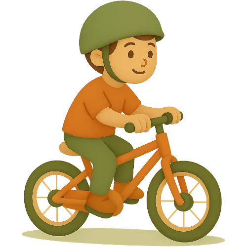 Een persoonlijk kinderboek over leren fietsen vol magie