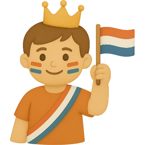 Gepersonaliseerd kinderboek Koningsdag met eigen naam