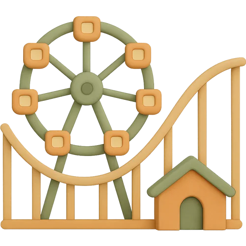 Een gepersonaliseerd kinderboek over pretpark bezoeken