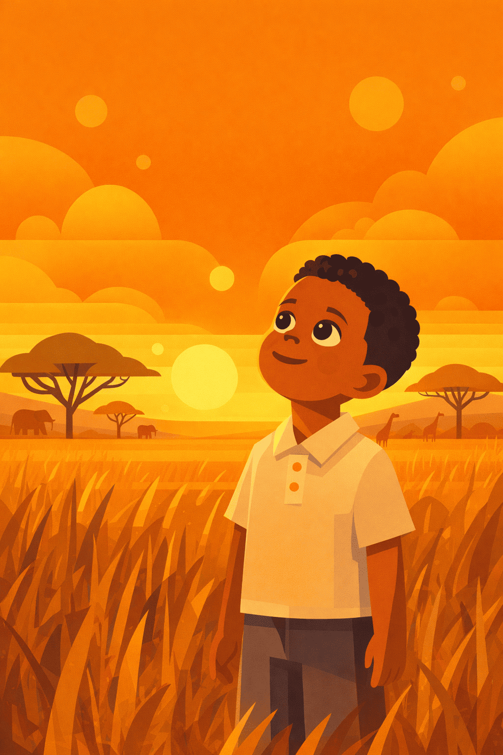 Onder de Gouden Savannehemel