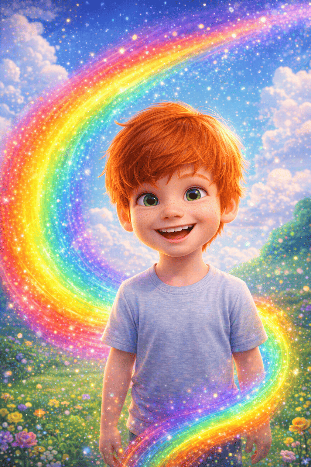 Illustratie voor De Regenboogstaart van Luna
