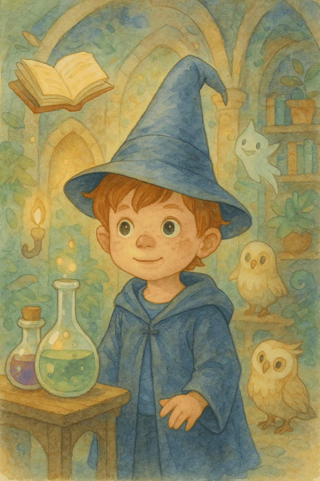 Illustratie voor De geheimen van de tovenaarsschool
